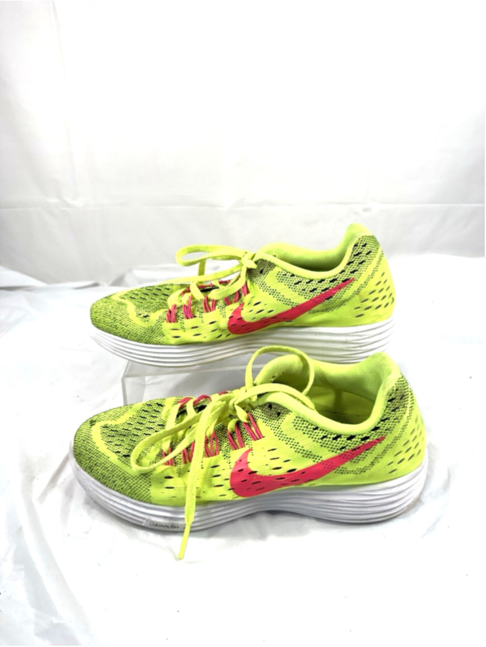 Nike Lunar Trainer Running Shoes Women's 7.5 Neon green & Pink Sneakers